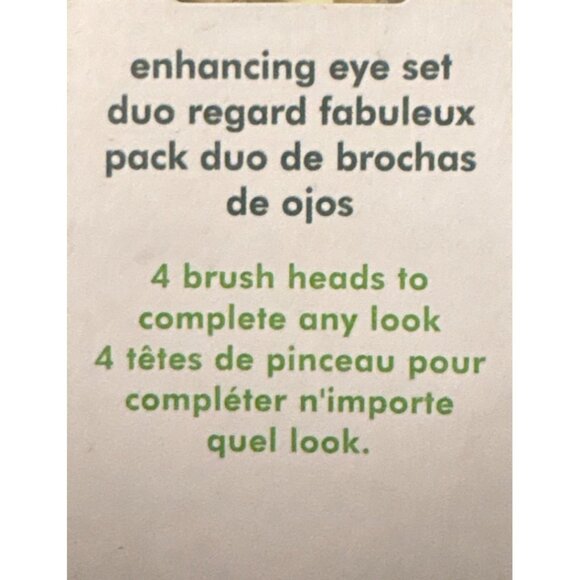 Ecotools Enhancing Eye Set Duo 4 Brush Heads Vegan Cruelty-Free - Picture 2 of 6